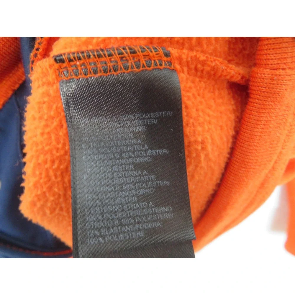 The North Face Fleece Jacket Mens Large Orange Blue Full Zip Colorblock Hiking
